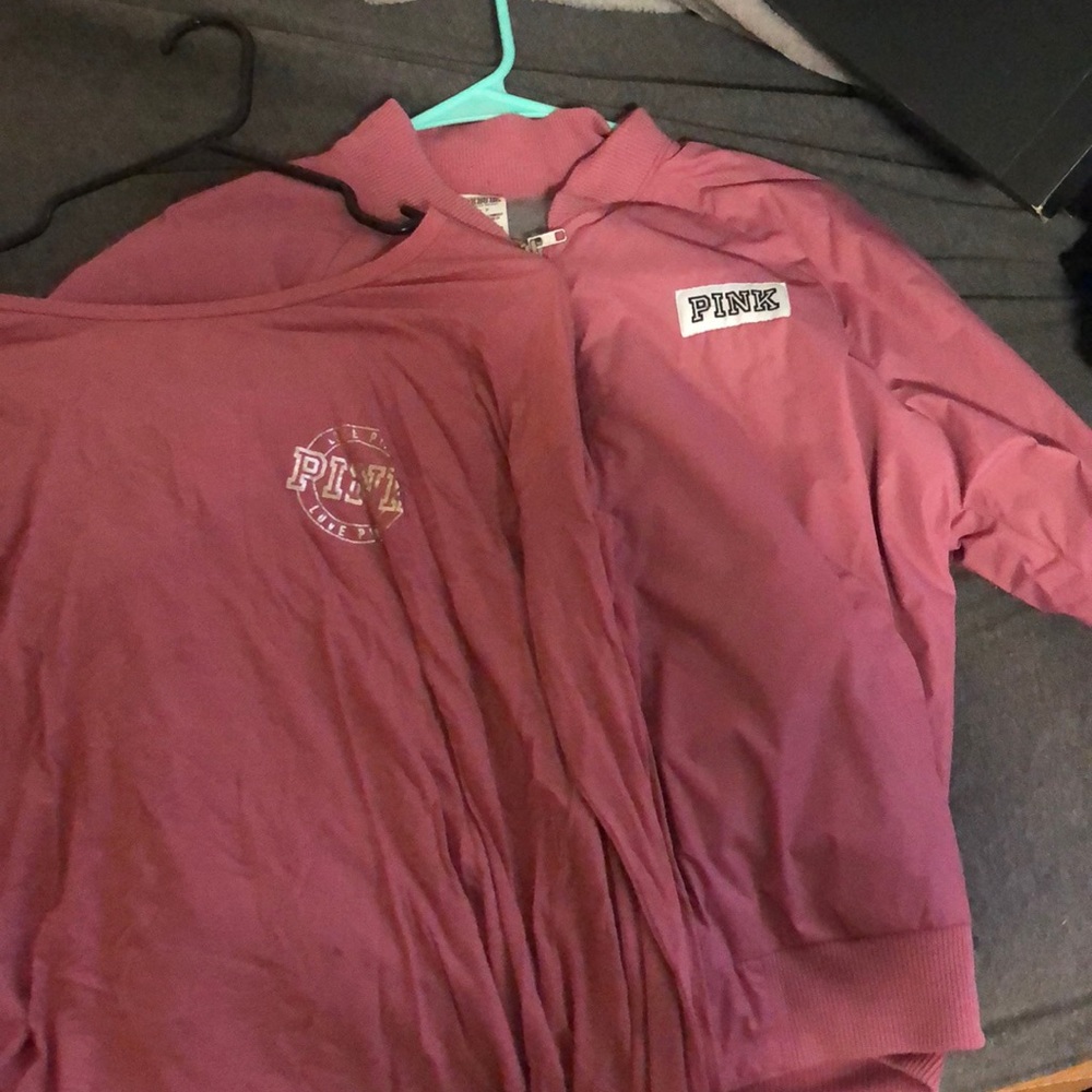 PINK Bundle Bomber Jacket & marching t-shirt